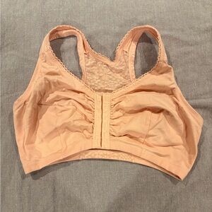 GLAMORISE Front-Close Cotton T-Back Wire-Free Comfort Bra, 38 DD/F